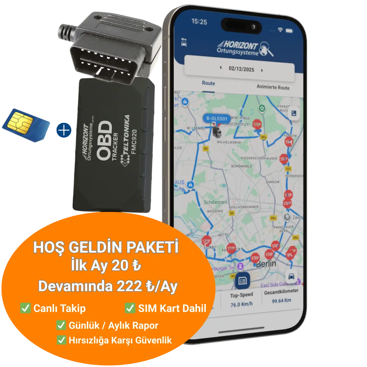 GPS Araç Takip Sistemi - Arabam 7/24 çözümleri