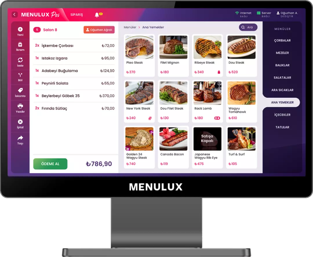 Restoran Otomasyon Sistemi - Arabam 7/24 çözümleri